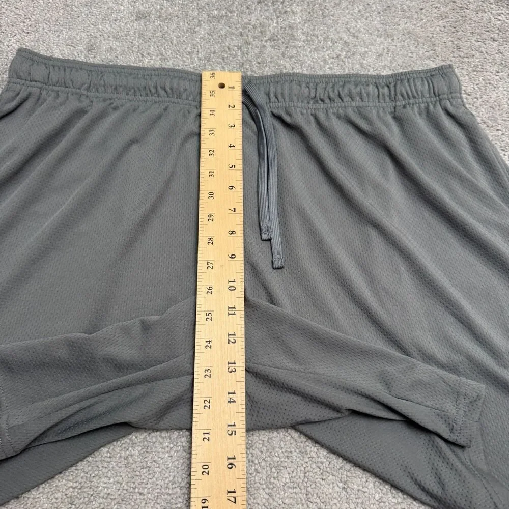 Athletic Works Training Shorts Mens 2Xl Dark Gray Elastic Waist Athletic Active